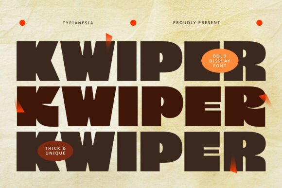Kwiper Font PNG with transparent background - Preview 1