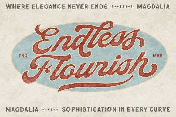 Magdalia Font PNG with transparent background - Preview 1