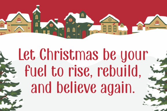 Mother Christmas Font PNG with transparent background - Preview 1