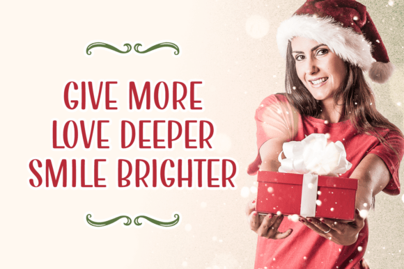 Mother Christmas Font PNG with transparent background - Preview 3