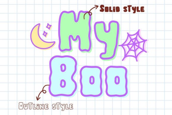 My Boo Font PNG with transparent background - Preview 1