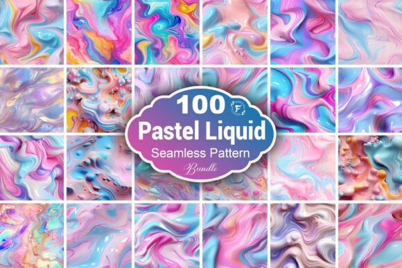 Pastel Liquid Seamless Pattern