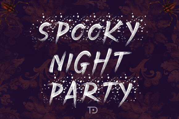 Rough Creepy Font PNG with transparent background - Preview 1