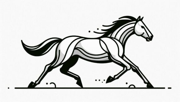 Running Profile Horse