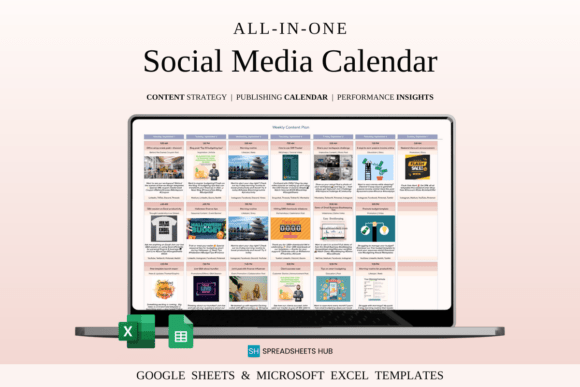 Social Media Content Planner Excel