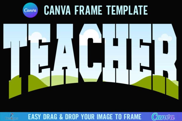 Varsity Teacher Canva Frame Template Graphic Canva By 2B Designs
