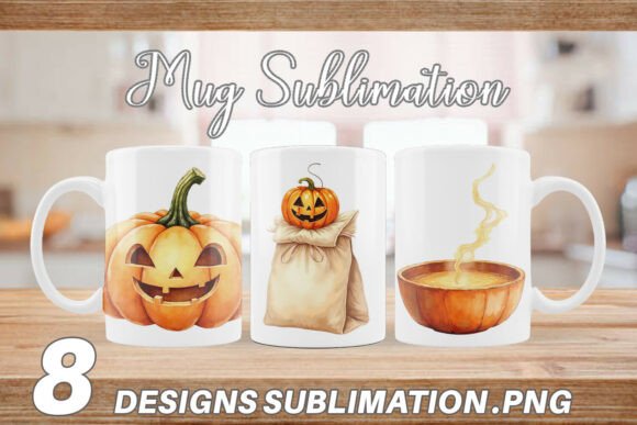 Vintage Jack O Lantern Mug Wrap