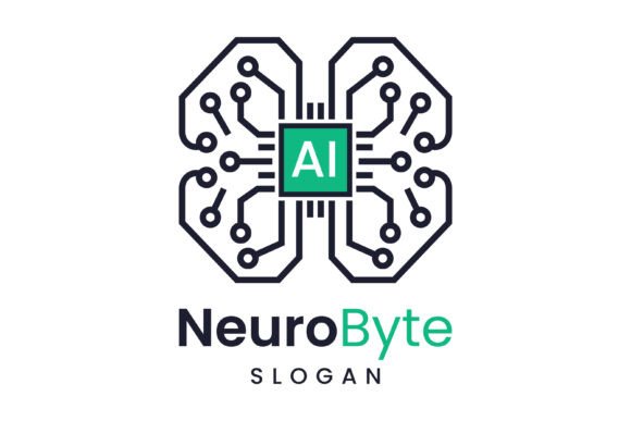 Abstract Digital Brain AI Tech Logo Graphic by Key85 Creative ...