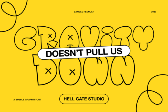 Bamble Font PNG with transparent background - Preview 1