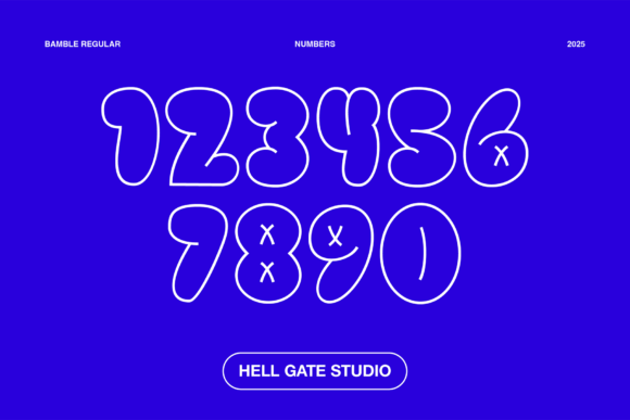 Bamble Font PNG with transparent background - Preview 3