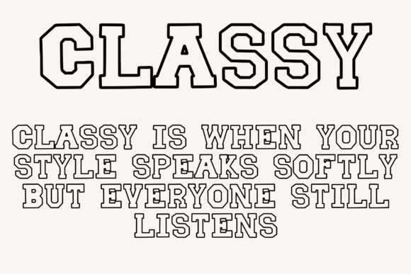 Blocksmith Outline Font - Preview 2
