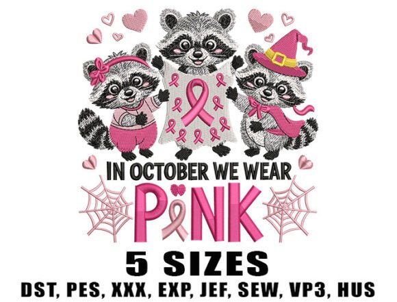 Cancer Awareness Raccoon