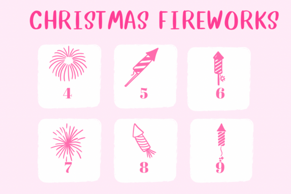 Christmas Fireworks Font - Preview 3