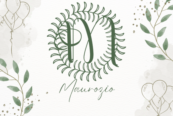 Cresverde Monogram Font - Preview 1
