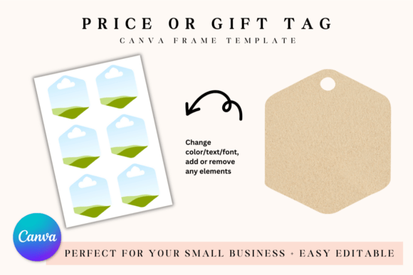 Editable Price Tag, Gift Tag Template