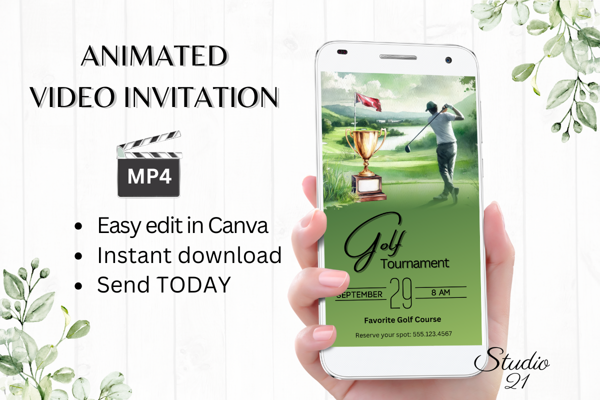 Electronic Golf Tournament Invitation
