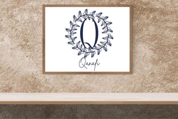 Floralith Monogram Font PNG with transparent background - Preview 2