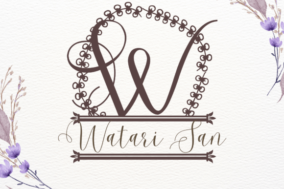Floralith Split Monogram Font - Preview 1
