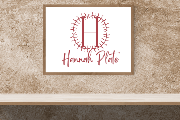 Frondora Monogram Font PNG with transparent background - Preview 2