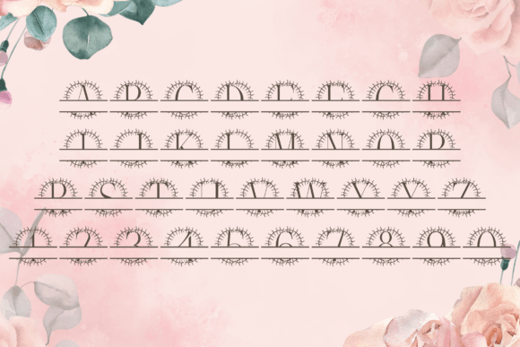 Frondora Split Monogram Font - Preview 3