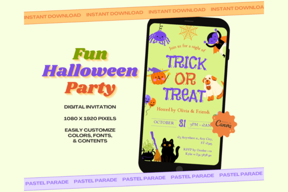 Fun Spooky Halloween Party Invitation