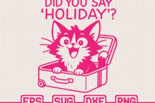 Holiday Cat SVG