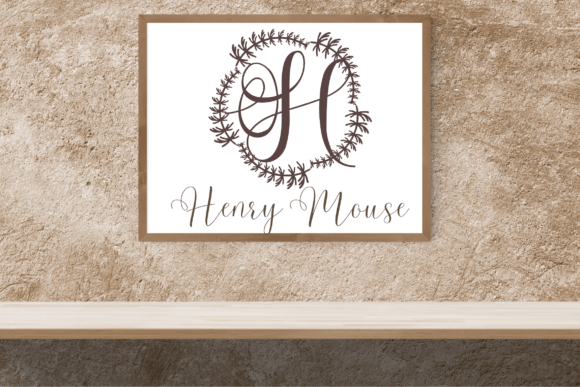 Leafenca Monogram Font PNG with transparent background - Preview 2