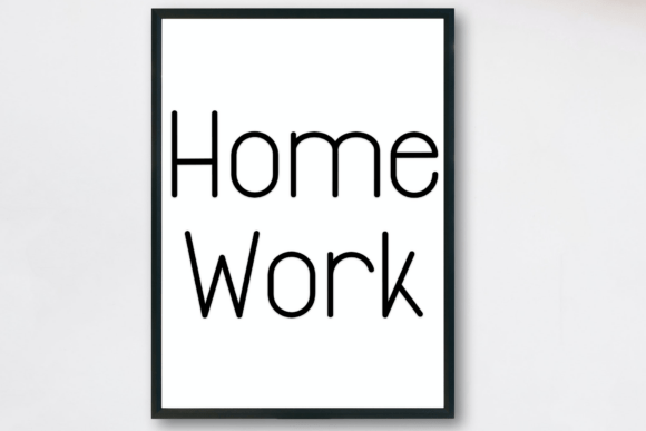 Modern Outside Font PNG with transparent background - Preview 2