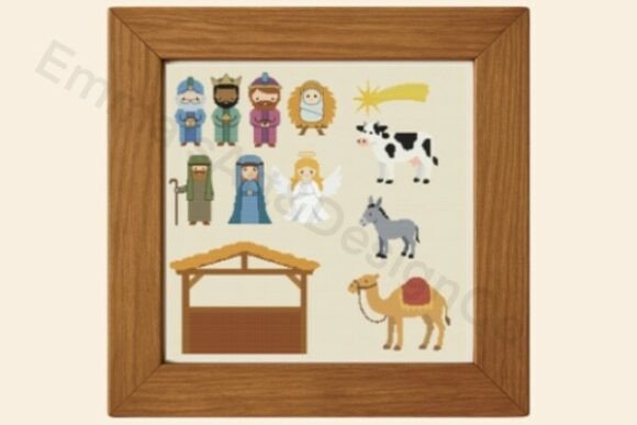 Nativity Cross Stitch Pattern