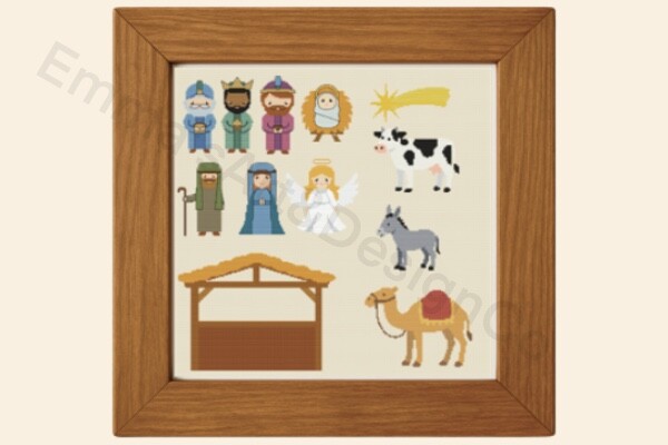 Nativity Cross Stitch Pattern