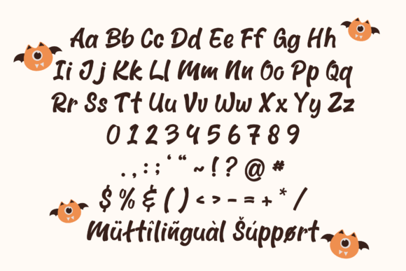 October Spooklet Font PNG with transparent background - Preview 4