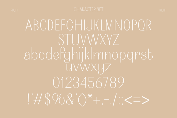 Riuh Font PNG with transparent background - Preview 2