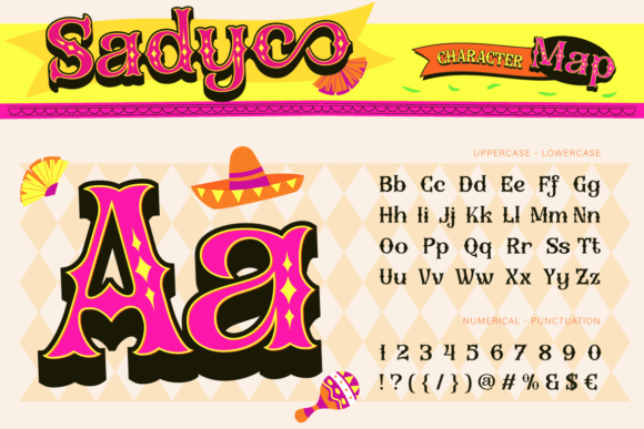 Sadyco Font PNG with transparent background - Preview 1