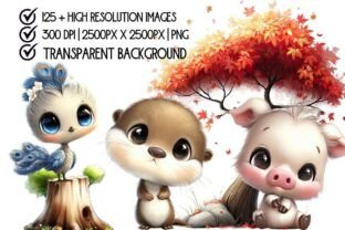 Baby Animal Clipart Bundle Graphic by TangledUpWithInk · Creative Fabrica