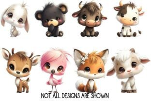 Baby Animal Clipart Bundle Graphic by TangledUpWithInk · Creative Fabrica