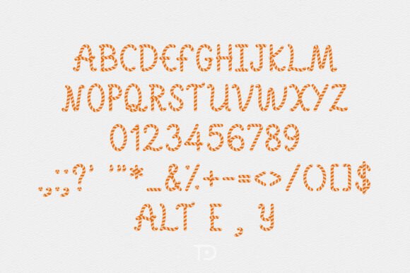 Candycane Party Font - Preview 2