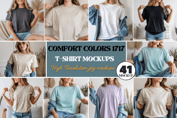 Comfort Colors 1717 T-Shirt Mockups Bund