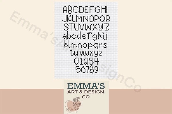 Cross Stitch Alphabet Pattern