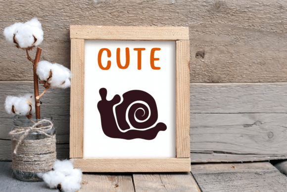 Cute Snail Animal Font PNG with transparent background - Preview 4