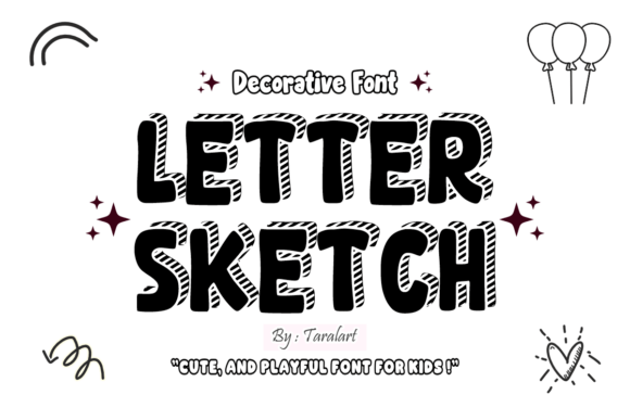 Drawing Alphabet Font - Preview 1