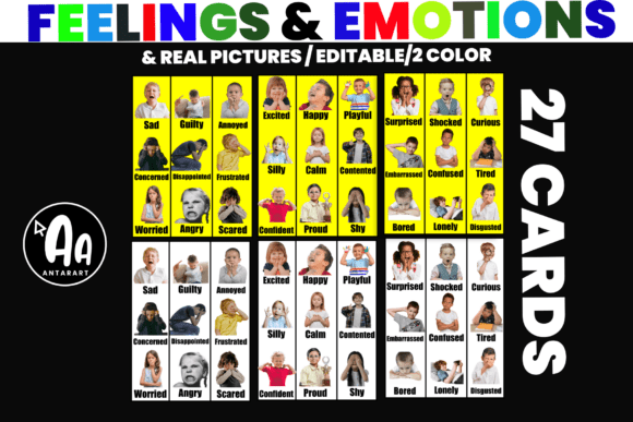 Feelings and Emotions Chart, Autism