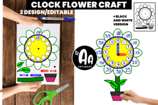 Flower Clock Craft For Kids