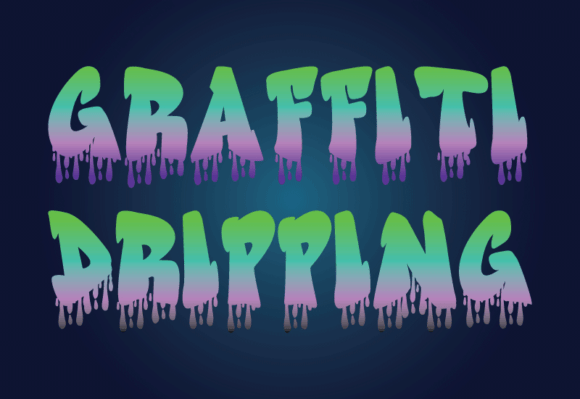 Graffiti Dripping Font - Preview 1