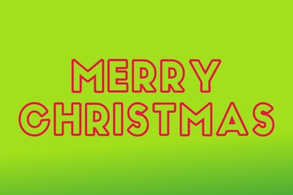 Grinch Outline Font - Preview 1