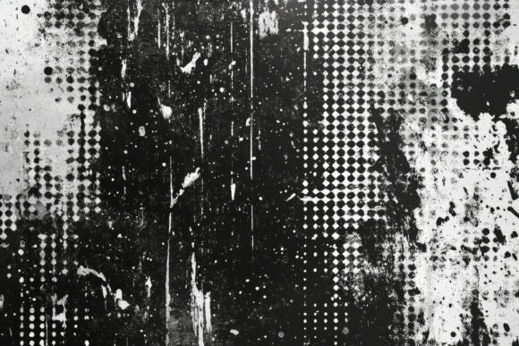 Halftone Grunge Black and White Texture