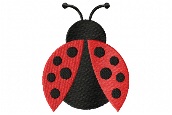 Ladybug Embroidery Design