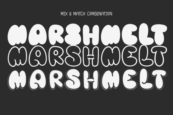 Marshmelt Font PNG with transparent background - Preview 1