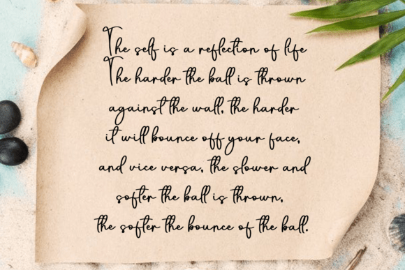 Night Mountain Font font preview - 5