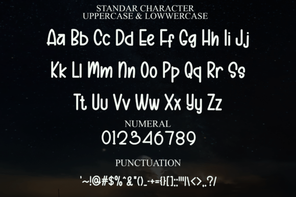 School Romance Font PNG with transparent background - Preview 6
