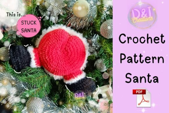 Stuck Santa Crochet Pattern Amigurumi